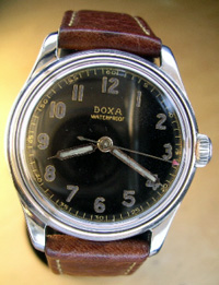 Doxa military wrist watch original black dial